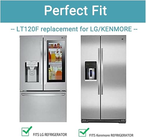 Miniatura 5 de Paquete de 7 filtros de aire de repuesto LT120F para refrigerador compatibles con LG Kenmore Elite Reemplazar 46-9918, 469918