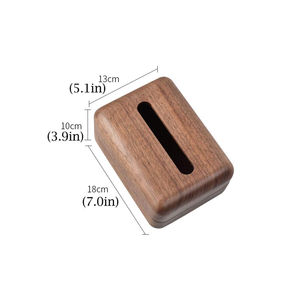 Scatole di tessuto, contenitore for scatola di immagazzinaggio, porta tovaglioli da tavolo, scatola di tovaglioli retrò con coperchio for la casa in legno copertura di carta for auto camera da letto s