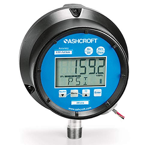 Ashcroft 2074 Digital Pressure Gauge side view with mounting