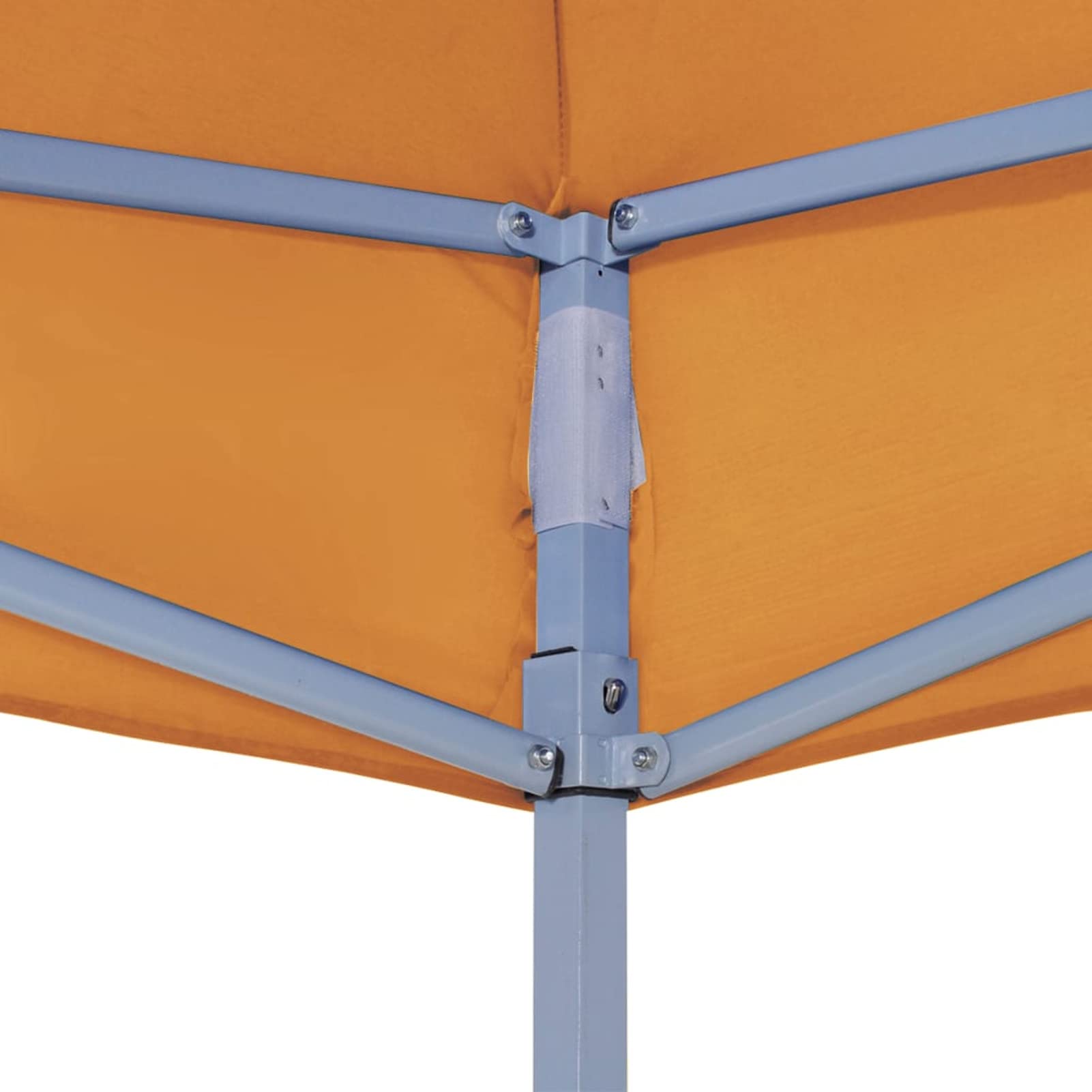 Homgoday Tienda de campaña para fiestas, techo de 2 x 2 m, naranja, 270 g/m², resistente al agua, toldo para jardín, fiesta, camping, evento, tienda de campaña de boda