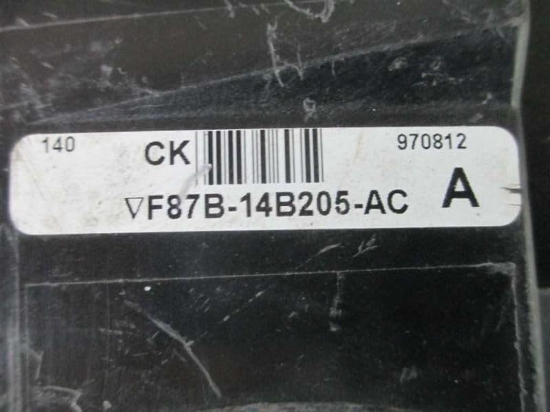 Close-up of the part number label on the GEM Control Module showing 'F87B-14B205-AC'.