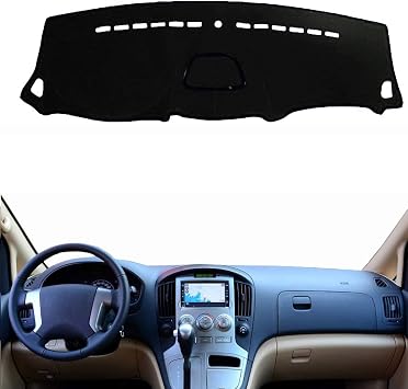 Dashmat Compatible with Hyundai H1 H300 i800 iLoad iMAX Grand Starex 2008-2019 Left Hand Drive Dashboard Cover Dash Pad Car Mat Carpet Custom Car-Styling Accessories