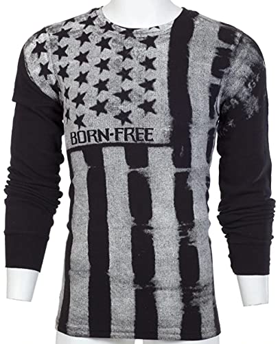 Archaic by Affliction Men's Long Sleeve Thermal Shirt Uprising Now4