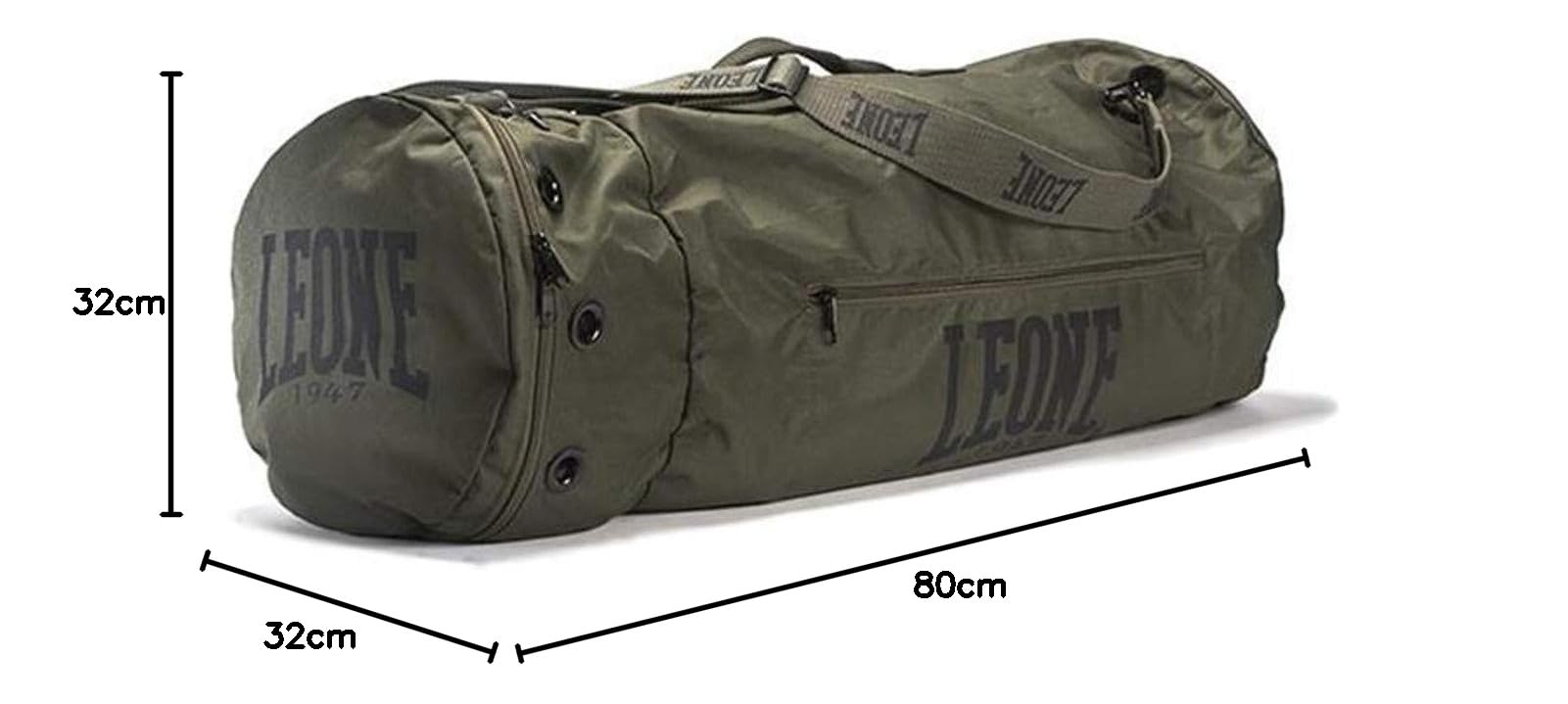 LEONE 1947, AC903, Commando Duffel, zielony, U