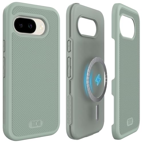 Image of TUDIA MergeGrip Magsafe Compatible for Google Pixel 9a Case - Green Lily