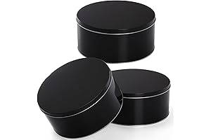 Yopay Round Cookie Tin Gift Storage Container