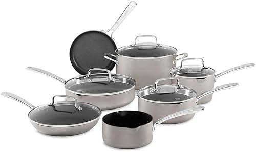 KitchenAid Juego de utensilios de cocina antiadherentes de aluminio antiadherente de 12 piezas, apto para lavavajillas