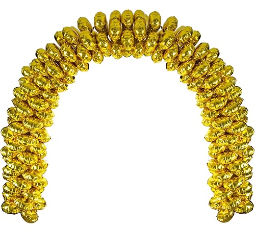 6.6FT Balloon Table Arch Kit Adjustable Foil Balloon Arch Stand for Birthday Wedding Party Baby Showers and Graduation Decorations Easy Assembly Party Supplies (Champagne gold)