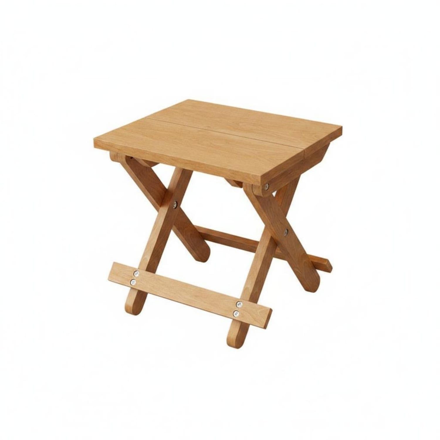 Folding Wooden Stool Space-Saving Portable Wood Stool Lightweight Small Folding Chair for Picnic, Sketching, Yellow, L | Stools | Furniture | Kids & Teens at Home-image-12