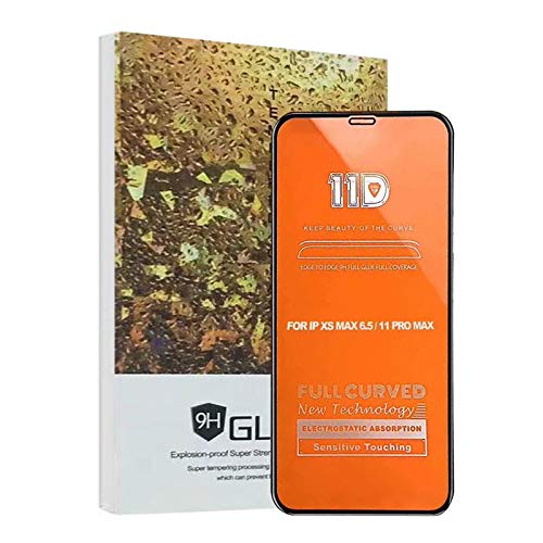 Elf Cat Screen Protector for iPhone 11 Pro Max/Xs Max Tempered Glass Film 11D Full Coverage Round Edge (iPhone 11 Pro Max/Xs Max)