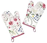 Die ca. 30 x 20 cm großen Backofenhandschuhe sind für alle Handgrößen gemacht. Jede Hand wird in die Baumwoll Handschuhe bequem eintauchen.