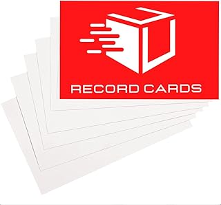 5x3 Plain White Flash Cards Revision Cards Record Cards Index Cards Flashcards - citystores