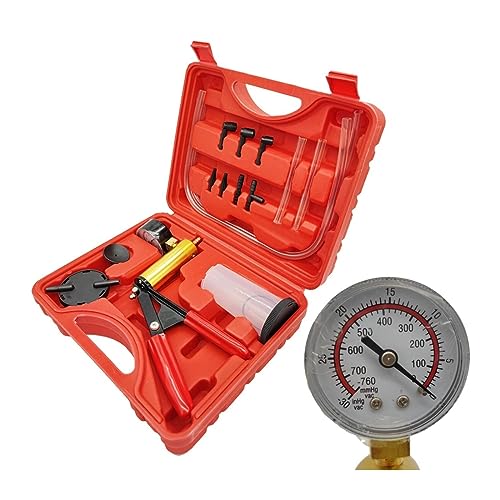 Bomba de Vacío Manual para Llenado de Frenos, Kit de Herramientas de Prueba con Manómetro para Servicio de Aire Acondicionado y Diagnóstico Automotriz miniatura 4