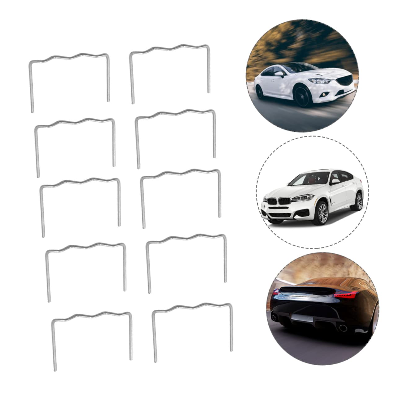 AUTSUPPL Welding Stud Wire Patch for Entry-level Welding 500pcs/ Stapler Auto Repair Accessory