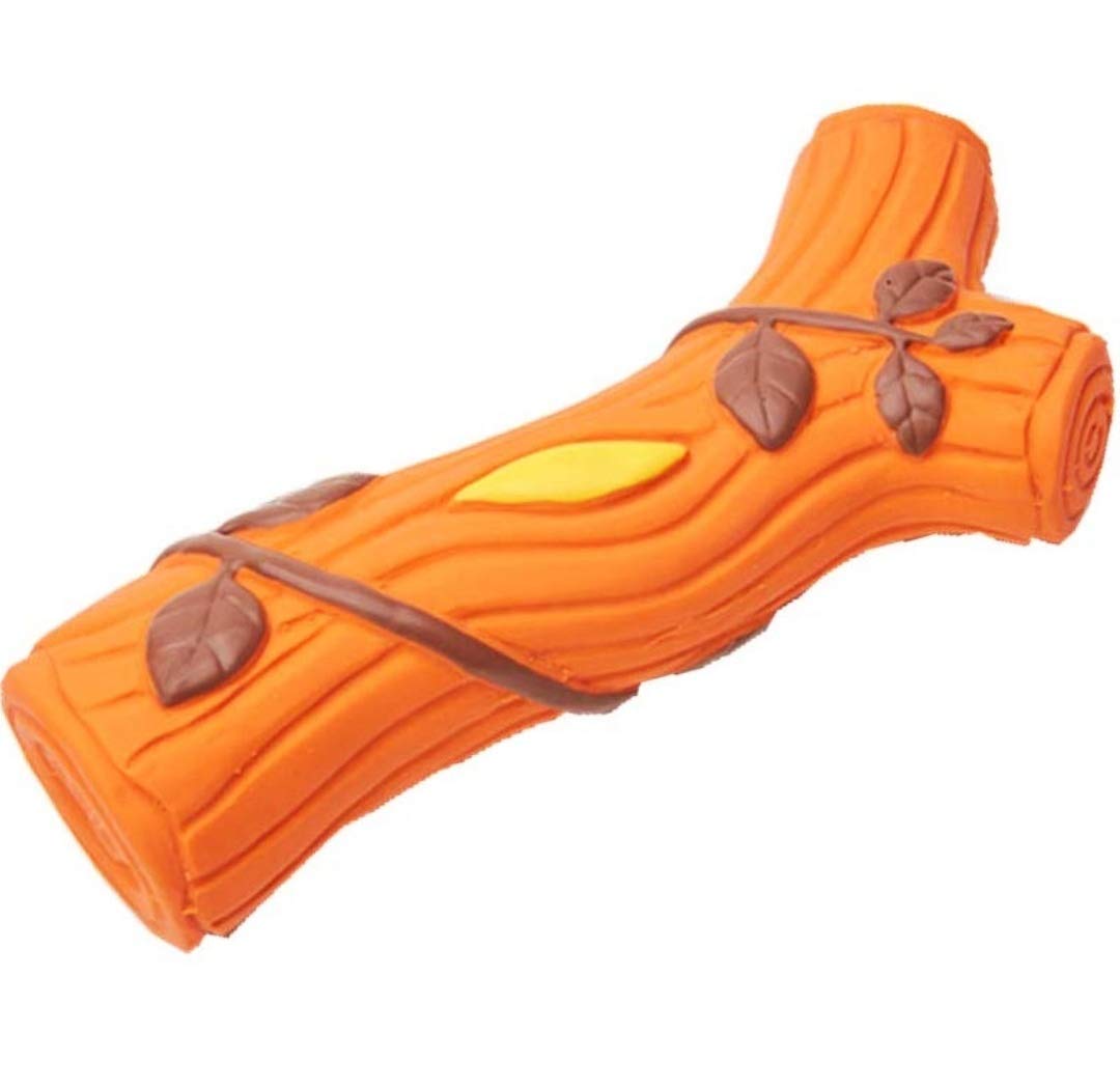 Pups&Pets Dog Latex Squeaky Root Toy for All Types of Pets, Dogs, Cat, Puppy & Kittens (Medium).