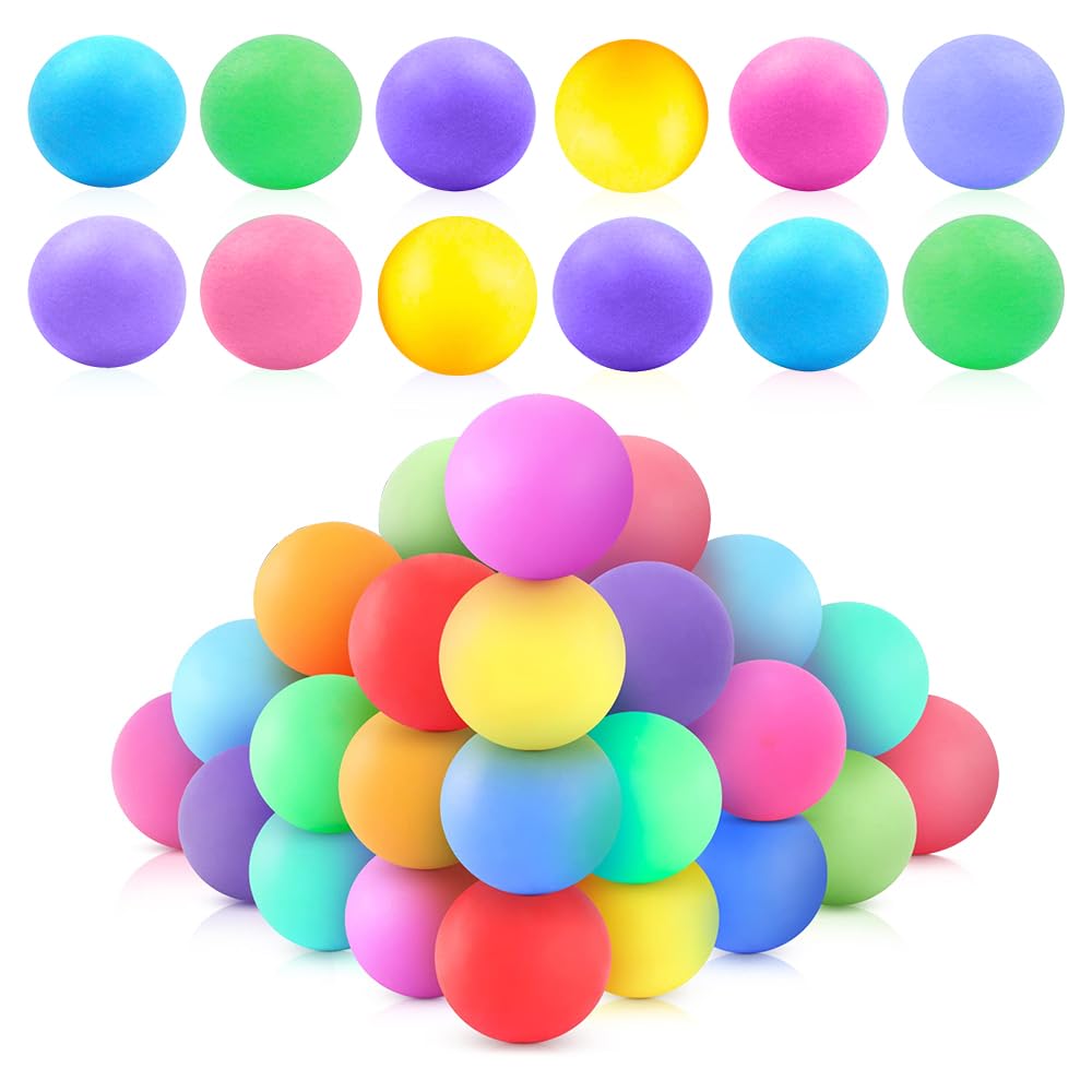 Udbrud 40 Pièces Balles de Tennis de Table, Balles de Ping-Pong Colorées, 40 mm Balles Tennis Table Qualité Supérieure Balles de