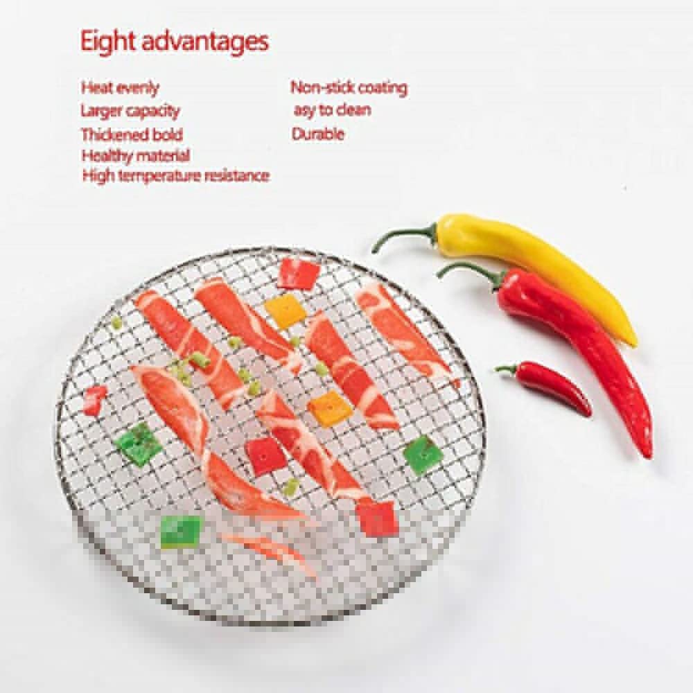 Kratka do grillowania, 201 blacha grillowa do piekarnika z drutu ze stali nierdzewnej(295mm)