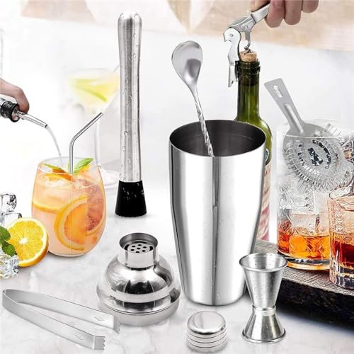 Coctelera de acero inoxidable set 13 piezas 750 ml miniatura 4