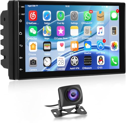 NHOPEEW Autoradio Android con WiFi e GPS - Autoradio da