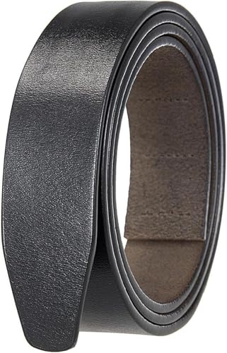 Men's Leather Ratchet Belt Strap without Buckle, 3.5cm Wide Vintage Cowhide Leather Belt For Men Casual Plain Weave Belt2