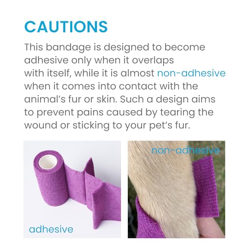 Wepet Pet Wrap, Self-Adhesive, Only Sticks To Itself, Non-Woven Tape For Dog Legs thumb #6