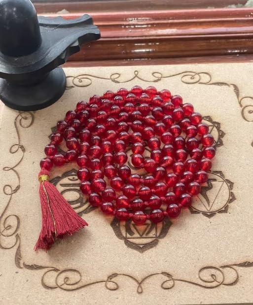 RDESIGN AAA+++ Rated Manik Mala 108 Beads Original Certified Ruby ...