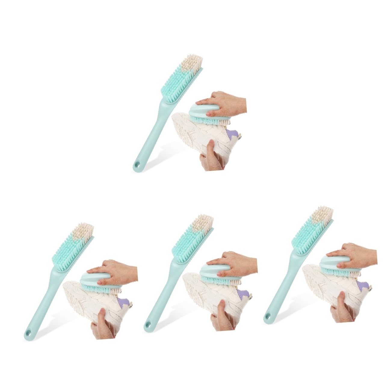 Holibanna 4juegos Cepillo De Limpieza Multiusos Mango De Cepillo para Ropa Herramienta para Lavandería y Limpieza De Manchas