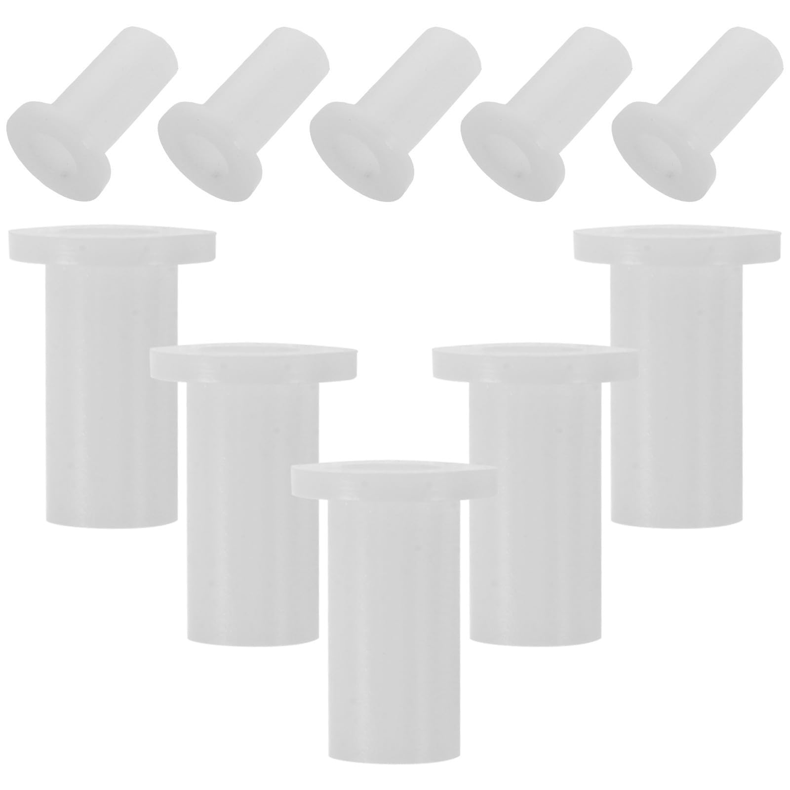HOOWIFFY 10pcs Refrigerator Door Hinge Bushings, Plastic Freezer Appliance Replacement Parts with Noise Reduction and Resistance Decrease, Suitable for Home Freezer Door Repair