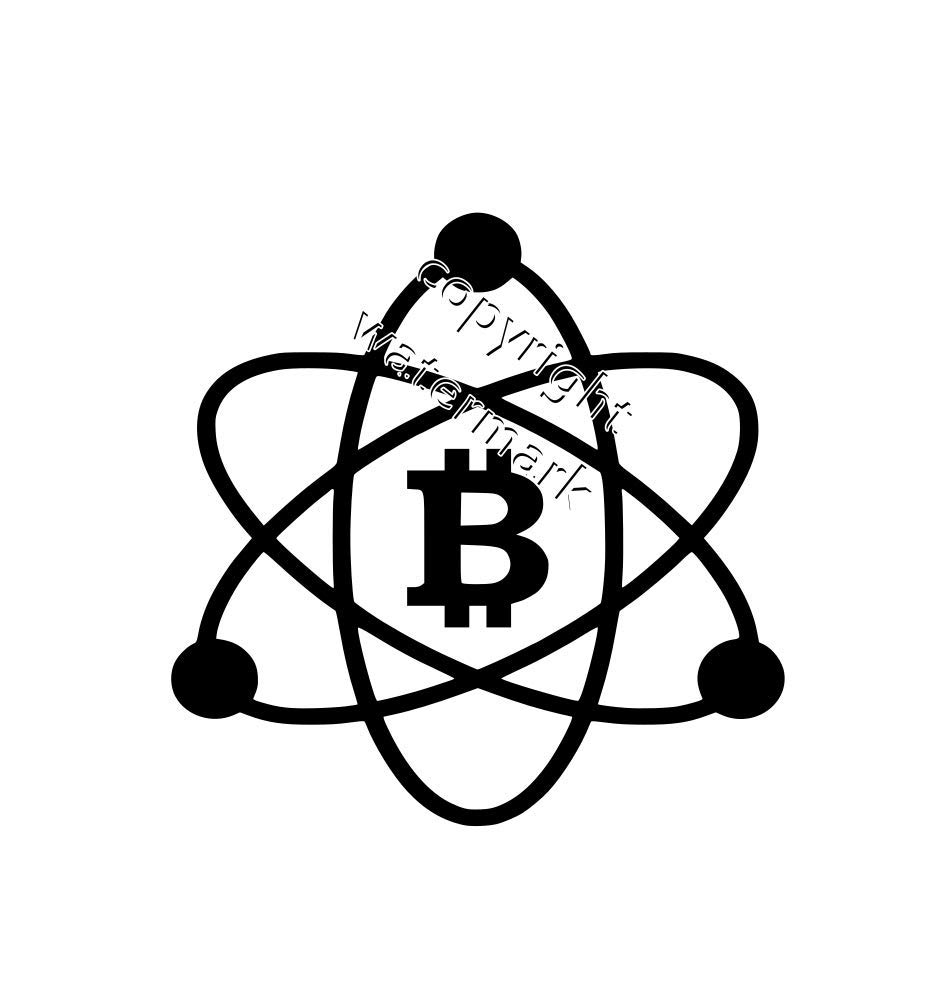Bitcoin Logo Atom Crypto - Adhesivo decorativo para pared, extraíble, 40 cm  x 40 cm, diseño de átomo : Amazon.es: Bricolaje y herramientas