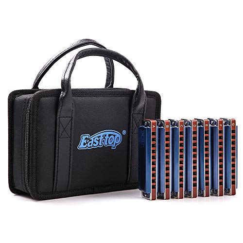 Easttop10 Trous Blues Harmonica 008K Diatonique Blues avec étui, plus professionnel Harmonica 20 tonalités pour… - Les Beatles, Paul McCartney, John Lennon, RIngo Starr, George Harrison Easttop10 Trous Blues Harmonica 008K Diatonique Blues avec étui, plus professionnel Harmonica 20 tonalités pour… – Image 6