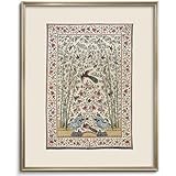 Vintage Textile Wall Art | Light Academia Home Decor | Tapestry Canvas Wall Art | Light Academia Room Decor, Farmhouse Paintings Art Picture Aesthetic for Bedroom Bathroom Living Room (8' x 10'-UNFRAMED)