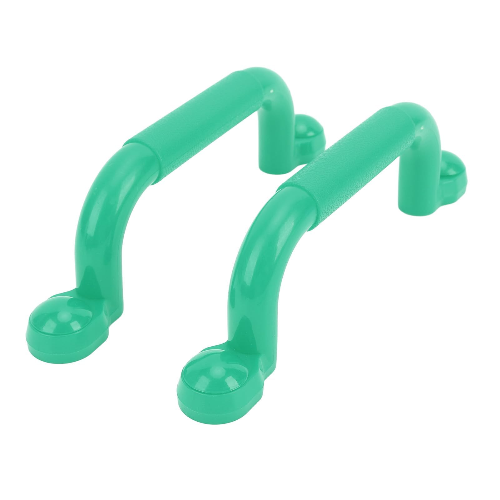2 szt. Bezpiecznych Uchwytów na Plac Zabaw, Profesjonalne Bezpieczne Uchwyty do Rąk o Dużych Rozmiarach, Drążki Wspinaczkowe do Domku Zabaw i Domku na Drzewie (GREEN)