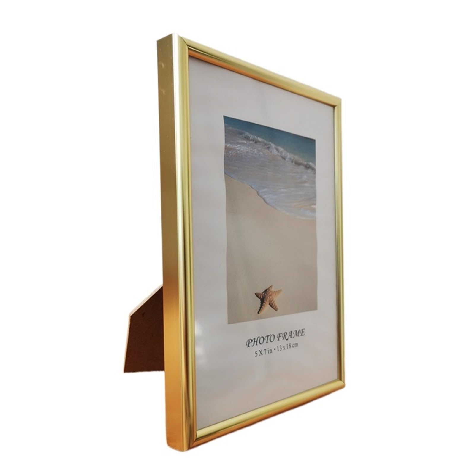 DAJGRHE Photo Frame Aluminum Photo Frame For Wall Hanging With Plexiglass Metal Picture(Golden Frame,20X25cm 10inch)