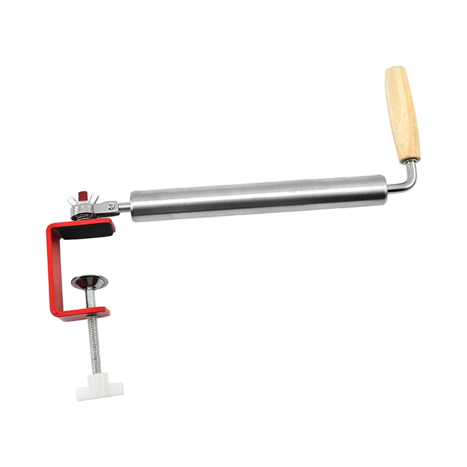 Rouleau à Pâtisserie en Acier Inoxydable avec Manche en Bois, épaisseur Réglable, Revêtement Antiadhésif, Idéal pour La Préparation de Fondant, s