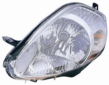 FARO PROIETTORE ANTERIORE SINISTRO SX PARABOLA CROMATA DAL 2005 AL 2008 CONNETTORE GIALLO