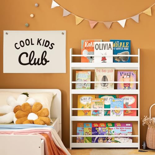 Image of Playroom Wall Decor Cool Kids Club, Kids Playroom Decor, Linen Banner Wall Hanging Banner Flag, Classroom Decorations, Baby Shower Gifts 30x20