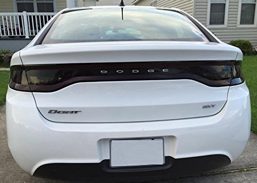 Precut Vinyl Tint Cover for 2013-2016 Dodge Dart Taillights (20% Dark Smoke)