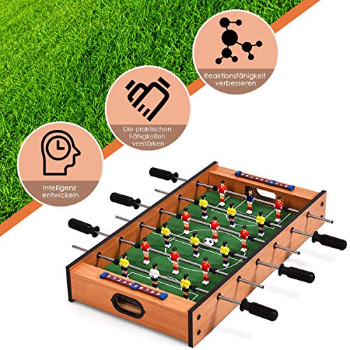 COSTWAY 2 in 1 Spieltisch, Multifunktionsspieltisch aus Holz, Multi-Spieltisch, Air Hockeytisch und Tischkicker, perfekt für Spielzimmer, Bars, Partys, für Erwachsene und Kinder – Bild 5