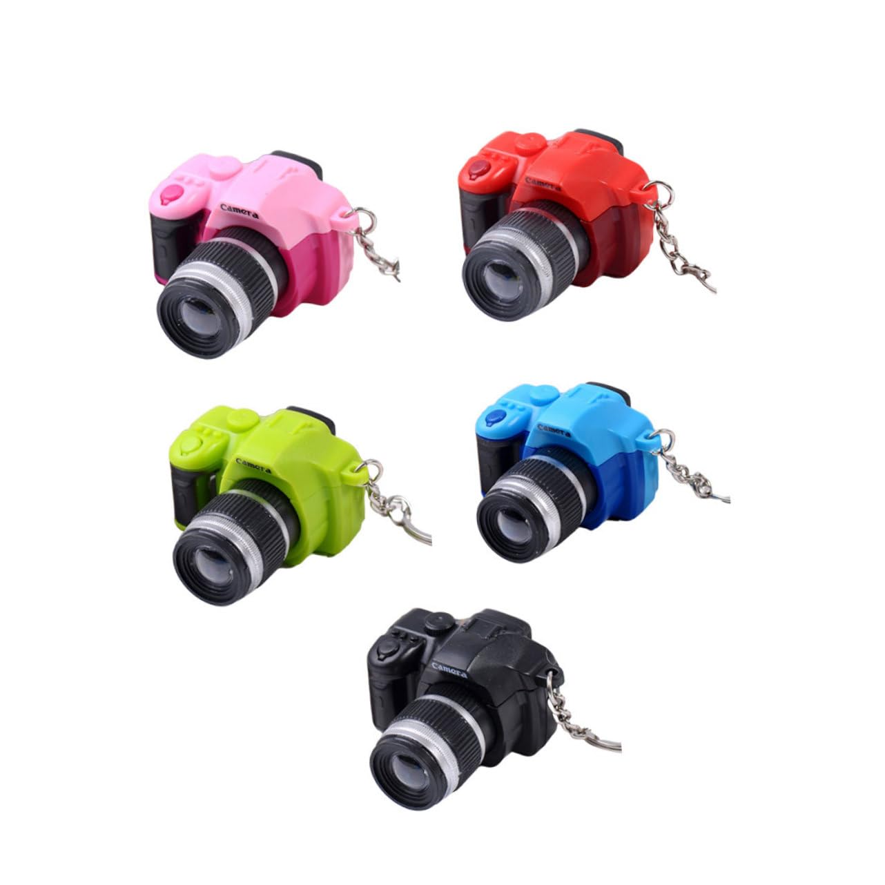PLAFOPE 15piezas Llaveros Led Forma De Cámara De Accesorios Para Llaves Decoración y Para Mochilas y Llaves De Casa