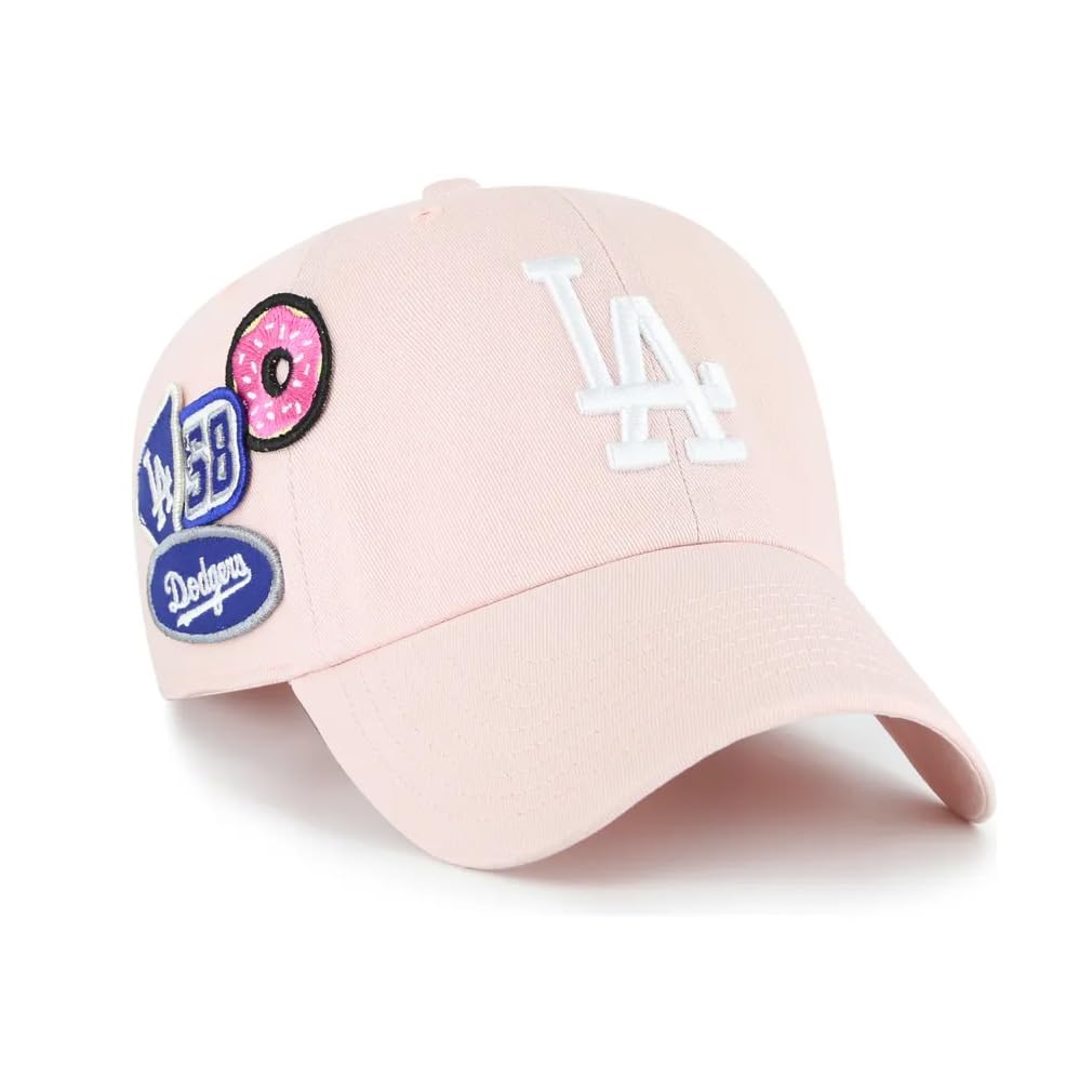 '47 Brand MLB Clean Up Badges Cap Los Angeles Dodgers Pastel Pink