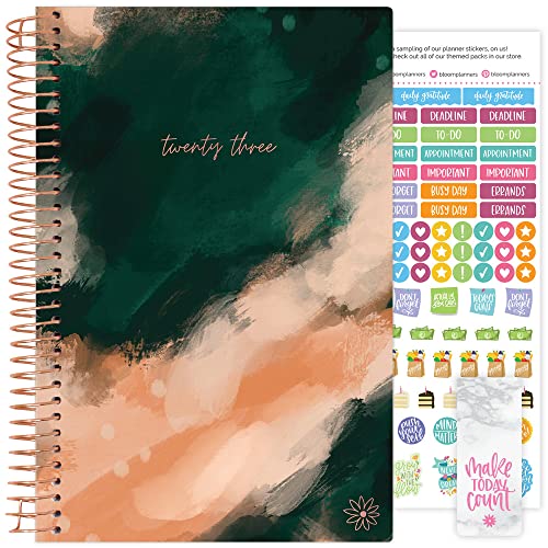 bloom daily planners 2023 Calendar Year Day Planner (January 2023 - December 2023) - 5.5â x 8.25â - Weekly/Monthly Agenda Organizer Book with Stickers & Bookmark - Wanderlust