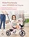 KRIDDO 2-in-1 Toddler Tricycle for Ages 18 Months to 5 Years Old - Extended Push Handle for Effortless Push, Gift Trike for Toddler 3 to 5 Year, Kids Tricycle with Foldable Front Footrest, Pink