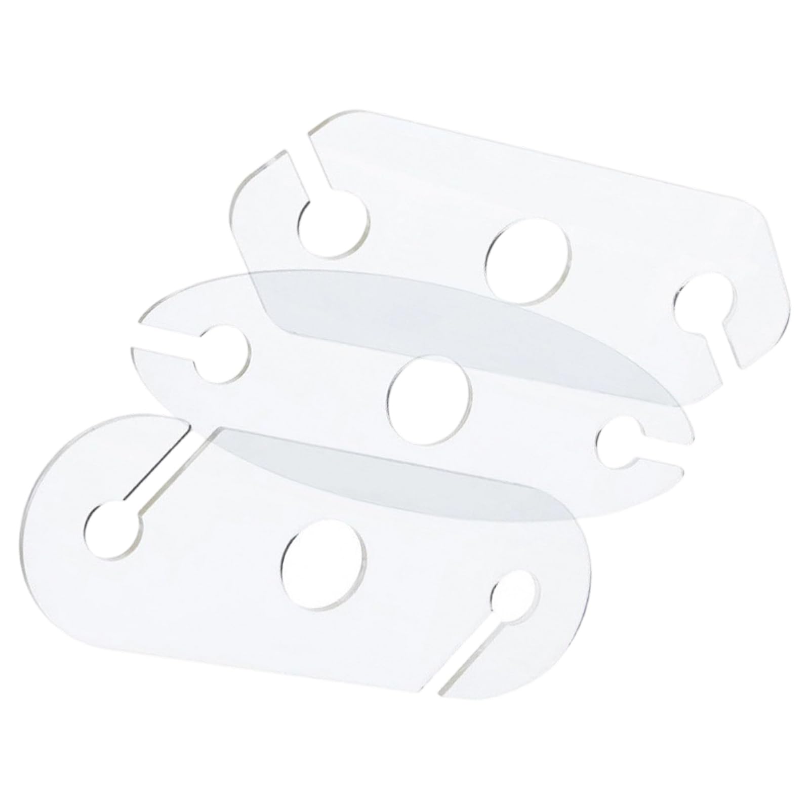SXRQ 3Pcs Contemporary Acrylic Stemwares Stand for Secure and Glass Organization Acrylic Glass Holder