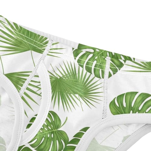ODAWA Green Tropical Monstera Toddler Underwear, 2T Boys Underwear4