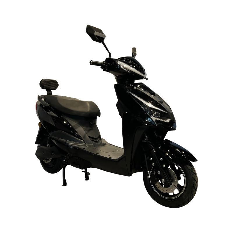 Image of MIOOX 48V 30AH Electric Scooter, 120-140 km Range, 45 km /h Speed, Disc & Drum Brakes, LED Headlight, Comfortable Seat, 3-Year Battery Warranty (Black)