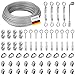 FOVHEE 30M 3mm Drahtseil Kit,304 Edelstahl Drahtseil Spanner,Stahlseil Ummantelt,Stahlseil mit Ösen Seilspanngarnitur,Stahlseil für Kletterpflanzen,Outdoor Rankhilfe,Gardinenseil,Wäscheleine MI 4 günstig Kaufen-FOVHEE 30M 3mm Drahtseil Kit,304 Edelstahl Drahtseil Spanner,Stahlseil Ummantelt,Stahlseil mit Ösen Seilspanngarnitur,Stahlseil für Kletterpflanzen,Outdoor Rankhilfe,Gardinenseil,Wäscheleine