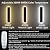 pedforn 2pcs 24in Modern Outdoor Wall Light, IP65 Waterproof Outdoor Wall Sconce, 3000K-6000K Dimmable LED Black Garage Lights, Exterior Wall Lighting, Anti-Rust Linear Long Outdoor Light