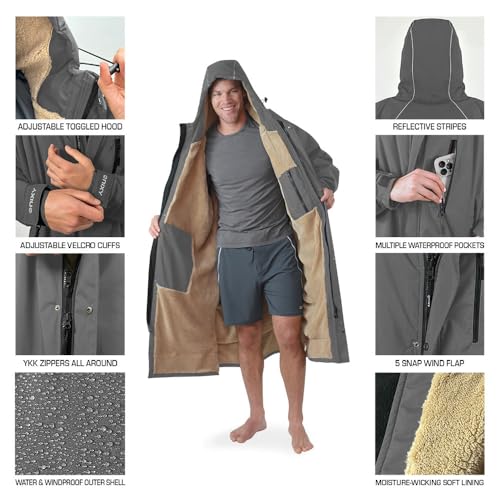 NIXY Oversize Changing Parka - Unisex, Eco-Friendly, Sherpa Fleece-Lined Jacket for Sports & Outdoor - Waterproof & Windproof3