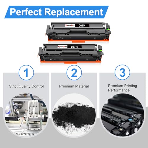 Image of 067H Black Toner Cartridge Replacement for Canon 067 067H