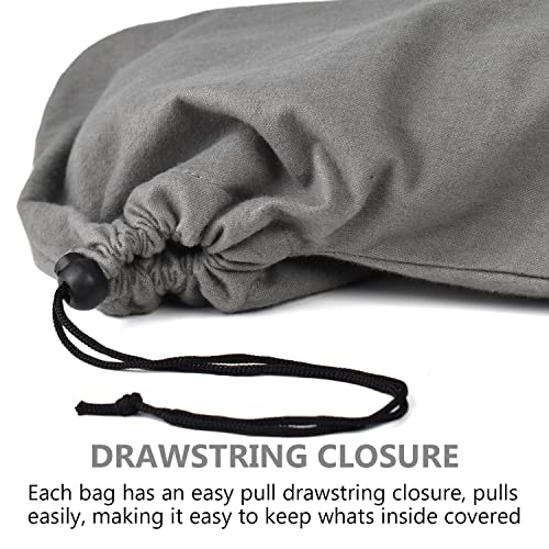 HAMBOLY Shoe Bags 6 Pack Dust Cover Storage Pouch with Drawstring Closure for Travel Protecting Storing Shoes4